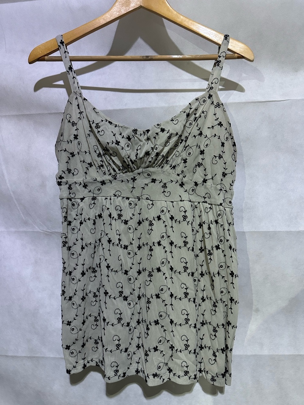 VTG INC Y2K Babydoll Tank Top Size XL Eyelet 90s Fairy Grunge Punk Whimsygoth